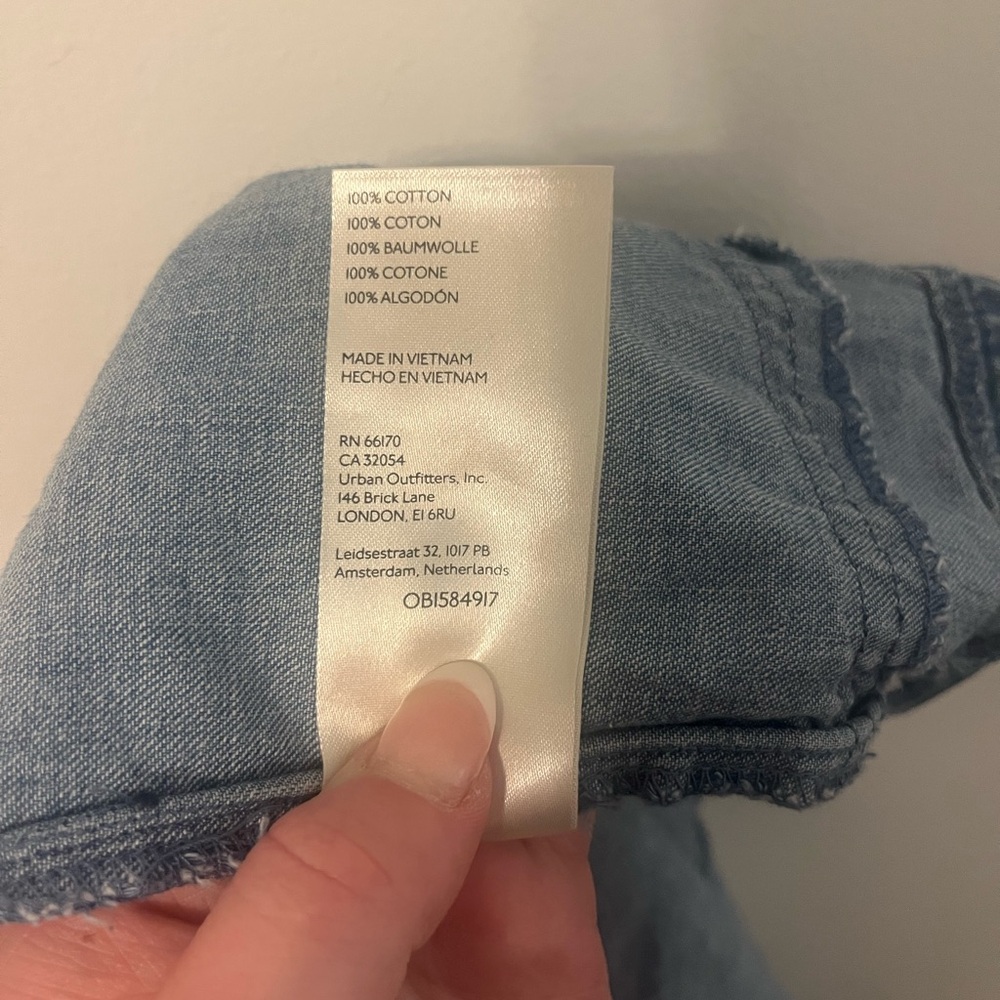 Free People Get Obsessed Denim Mini Dress - Picture 6 of 6